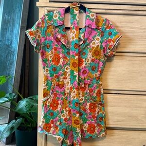 Show me your mumu outlaw floral romper with belt